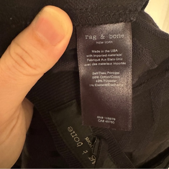 Rag & Bone Zebra Print High Rise Pull On Straight Leg Pants - Picture 10 of 11